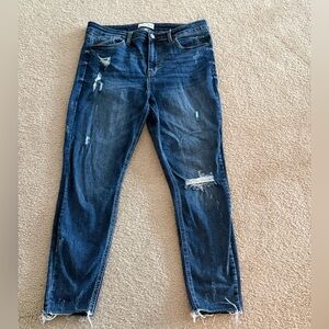 Studio Distressed Denim Skinny Jeans, Women’s Size 30